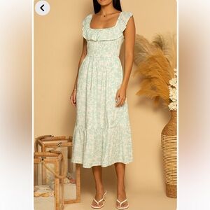 Shore Byblos Maxi in Sweetwater blue/green, never worn, tags on, size L